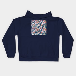 Abstract Watercolor Roses Kids Hoodie